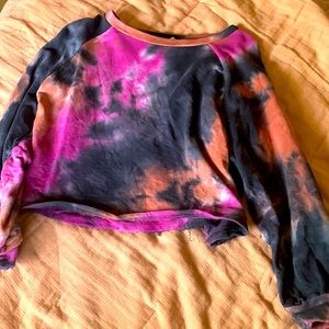 Tie Dye Cropped Sweater